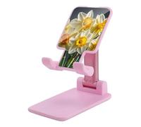 HETVBNS Bouquet of Daffodils Phone Stand for Desk - Adjustable & Foldable Tablet Stand Portable Cell Phone Stand Holder Compatible with 4-13" Smartphones, Tablets