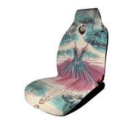 HETVBNS Breathable Car Seat Cover Classical Ballet Elegant Ballerina Car Front Seat Protector with Elastic Band Edge Auto Seats Cushions Cars Interior Accessories Fit SUV Sedan Van Truck 1PCS