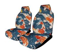 HETVBNS - Breathable Car Seat Cover for Many Fish with Elastic Band Edge for Car Seats, Interior Accessories for SUV Sedan Van Truck 2 Pack