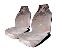 HETVBNS - Breathable Car Seat Cover Marble Rose Gold Car Front Seat Protector with Elastic Band Edge Car Seat Cushions Accessories