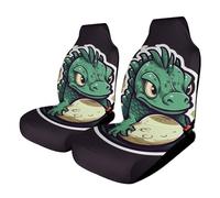 HETVBNS Breathable Car Seat Cover Small Dragon Egg Green Front Seat Protector with Elastic Edge Car Seat Pads Car Interior Accessories Fits