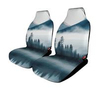 HETVBNS - Breathable Car Seat Cover with Elastic Band Edge Car Seat Cover Auto Interior Accessories for SUV Sedan Van Truck 2 Pack