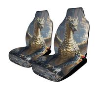 HETVBNS Breathable Dragon Purple Moon Car Seat Cover Front Car Seat Protector with Elastic Edge Car Seat Pads Car Interior Accessories Fits SUV