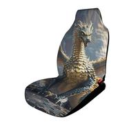 HETVBNS Breathable Dragon Purple Moon Car Seat Cover Front Car Seat Protector with Elastic Edge Car Seat Pads Car Interior Accessories Fits SUV