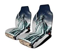 HETVBNS Breathable Statue of Liberty Car Seat Cover Front Car Seat Protector with Elastic Edge Car Seat Pads Car Interior Accessories Fits For