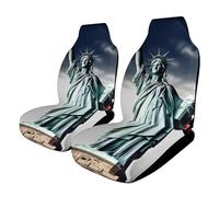 HETVBNS Breathable Statue of Liberty Car Seat Cover Front Car Seat Protector with Elastic Edge Car Seat Pads Car Interior Accessories Fits For