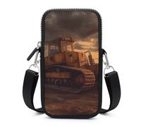 HETVBNS Bulldozer Evening Cell Phone Bag with Detachable Strap, Aesthetic Mini Sling Bag Small Crossbody Bag for Phone