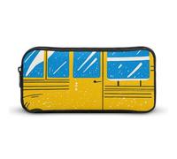 HETVBNS Car Print Pencil Case Large Capacity, Durable Pencil Pouch Portable Small Cosmetic Bag with Metal Zipper, Simple Makeup Pouch Aesthetic Toiletry Bag for Travel Office