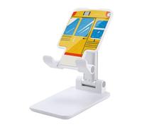 HETVBNS Car Print Phone Stand for Desk - Adjustable & Foldable Tablet Stand Portable Cell Phone Stand Holder Compatible with 4-13" Smartphones, Tablets