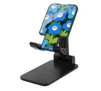 HETVBNS Cartoon Blue Flowers Phone Stand for Desk - Adjustable & Foldable Tablet Stand Portable Cell Phone Stand Holder Compatible with 4-13" Smartphones, Tablets