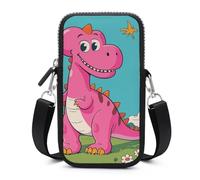 HETVBNS Cartoon Dinosaur Images Cell Phone Bag with Detachable Strap, Aesthetic Mini Sling Bag Small Crossbody Bag for Phone