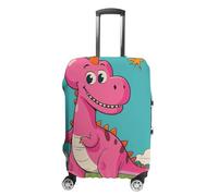 HETVBNS Cartoon Dinosaur Images Luggage Cover, Elastic Luggage Protector Fits 19-32in Suitcases, Washable & Anti-Scratch Suitcase Cover for Men Women, style, Small, Classic
