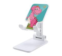 HETVBNS Cartoon Dinosaur Images Phone Stand for Desk - Adjustable & Foldable Tablet Stand Portable Cell Phone Stand Holder Compatible with 4-13" Smartphones, Tablets