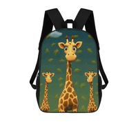 HETVBNS Cartoon Giraffe Backpack for Women Men, Durable 600D Polyester Bookbag with Large Capacity, Lightweight 17 Inch Laptop Backpack Minimalism Casual Daypack for Work, Travel