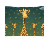 HETVBNS Cartoon Giraffe Tapestry Wall Hanging - 30"x40" Aesthetic Tapestries Soft Polyester Wall Art Decor Large Tapestry for Bedroom Living Room Dorm Backdrop, Hanging Kit Included