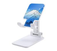 HETVBNS Cartoon Moutain Phone Stand for Desk - Adjustable & Foldable Tablet Stand Portable Cell Phone Stand Holder Compatible with 4-13" Smartphones, Tablets