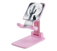 HETVBNS Cat Cactus Phone Stand for Desk - Adjustable & Foldable Tablet Stand Portable Cell Phone Stand Holder Compatible with 4-13" Smartphones, Tablets