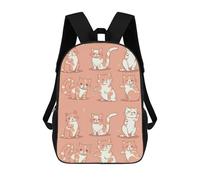 HETVBNS Cat's Movements Are Different Backpack for Women Men, Durable 600D Polyester Bookbag with Large Capacity, Lightweight 17 Inch Laptop Backpack Minimalism Casual Daypack for Work, Travel