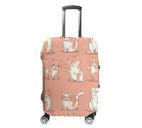 HETVBNS Cat's Movements Are Different Luggage Cover, Elastic Luggage Protector Fits 19-32in Suitcases, Washable & Anti-Scratch Suitcase Cover for Men Women, style, L, Classic