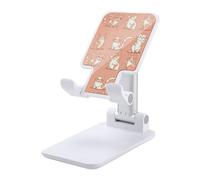 HETVBNS Cat's Movements are Different Phone Stand for Desk - Adjustable & Foldable Tablet Stand Portable Cell Phone Stand Holder Compatible with 4-13" Smartphones, Tablets