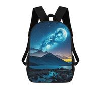 HETVBNS Celestial Night Sky Backpack for Women Men, Durable 600D Polyester Bookbag with Large Capacity, Lightweight 17 Inch Laptop Backpack Minimalism Casual Daypack for Work, Travel