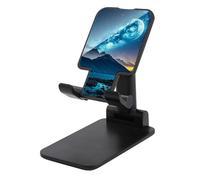 HETVBNS Celestial Night Sky Phone Stand for Desk - Adjustable & Foldable Tablet Stand Portable Cell Phone Stand Holder Compatible with 4-13" Smartphones, Tablets
