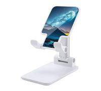 HETVBNS Celestial Night Sky Phone Stand for Desk - Adjustable & Foldable Tablet Stand Portable Cell Phone Stand Holder Compatible with 4-13" Smartphones, Tablets