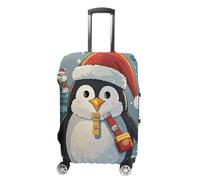 HETVBNS Christmas Funny Penguin Luggage Cover, Elastic Luggage Protector Fits 19-32in Suitcases, Washable & Anti-Scratch Suitcase Cover for Men Women, style, XL, Classic
