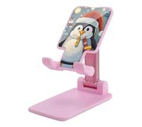HETVBNS Christmas Funny Penguin Phone Stand for Desk - Adjustable & Foldable Tablet Stand Portable Cell Phone Stand Holder Compatible with 4-13" Smartphones, Tablets