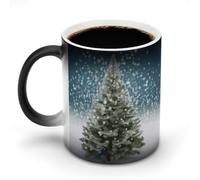HETVBNS Coffee Mug Color Changing Mug Merry Christmas Pine Tree Heat Sensitive Mug Novelty Coffee Mugs Funny Coffee Cups Travel Mug Ceramic Mug Sublimation Mugs