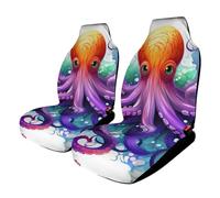 HETVBNS Colorful Breathable Car Seat Cover Octopus Front Seat Protector with Elastic Edge Car Seat Pads Car Interior Accessories Fits SUV Sedan Van
