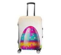 HETVBNS Colorful Easter Egg Luggage Cover, Elastic Luggage Protector Fits 19-32in Suitcases, Washable & Anti-Scratch Suitcase Cover for Men Women, style, M, Classic