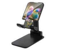HETVBNS Colorful Little Bird Phone Stand for Desk - Adjustable & Foldable Tablet Stand Portable Cell Phone Stand Holder Compatible with 4-13" Smartphones, Tablets