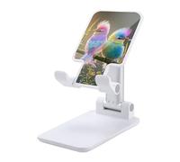 HETVBNS Colorful Little Bird Phone Stand for Desk - Adjustable & Foldable Tablet Stand Portable Cell Phone Stand Holder Compatible with 4-13" Smartphones, Tablets