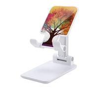 HETVBNS Colorful Tree Phone Stand for Desk - Adjustable & Foldable Tablet Stand Portable Cell Phone Stand Holder Compatible with 4-13" Smartphones, Tablets