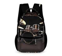HETVBNS Comfortable 16in Backpack with Front Zipper & Dual Mesh Pockets