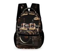 HETVBNS Comfortable 16in Backpack with Front Zipper & Dual Mesh Pockets