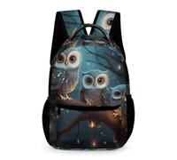 HETVBNS Comfortable 16in Backpack with Front Zipper & Dual Mesh Pockets