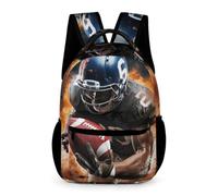 HETVBNS Comfortable 16in Backpack with Front Zipper & Dual Mesh Pockets