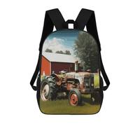 HETVBNS Company Farm Tractor Backpack for Women Men, Durable 600D Polyester Bookbag with Large Capacity, Lightweight 17 Inch Laptop Backpack Minimalism Casual Daypack for Work, Travel
