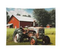 HETVBNS Company Farm Tractor Tapestry Wall Hanging - 30"x40" Aesthetic Tapestries Soft Polyester Wall Art Decor Large Tapestry for Bedroom Living Room Dorm Backdrop, Hanging Kit Included