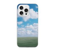 HETVBNS Compatible with iPhone 16 Case TPU, Slim Thin Lightweight Cover, Soft Scratch-Resistant Non-Slip Phone Cover, White Clouds Sky iPhone 16 Pro Case Classic Design