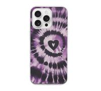 HETVBNS Compatible with iPhone 16 Case TPU, Slim Thin Lightweight Cover, Soft Scratch-Resistant Non-Slip Phone Cover, Purple Tie Dye iPhone 16 Pro Case Classic Design