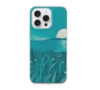 HETVBNS Compatible with iPhone 16 Case TPU, Slim Thin Lightweight Cover, Soft Scratch-Resistant Non-Slip Phone Cover, Teal Blue iPhone 16 Pro Case Classic Design