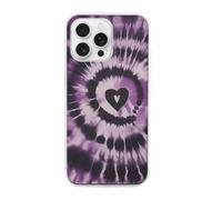 HETVBNS Compatible with iPhone 16 Case TPU, Slim Thin Lightweight Cover, Soft Scratch-Resistant Non-Slip Phone Cover, Purple Tie Dye iPhone 16 Pro Max Case Classic Design