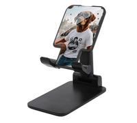 HETVBNS Cool Dog with Sunglasses Phone Stand for Desk - Adjustable & Foldable Tablet Stand Portable Cell Phone Stand Holder Compatible with 4-13" Smartphones, Tablets