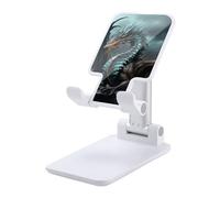 HETVBNS Cool Dragon Phone Stand for Desk - Adjustable & Foldable Tablet Stand Portable Cell Phone Stand Holder Compatible with 4-13" Smartphones, Tablets