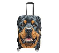 HETVBNS Cool Rottweiler Dog Art Luggage Cover, Elastic Luggage Protector Fits 19-32in Suitcases, Washable & Anti-Scratch Suitcase Cover for Men Women, style, L, Classic