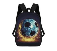 HETVBNS Cool Soccer Ball Backpack for Women Men, Durable 600D Polyester Bookbag with Large Capacity, Lightweight 17 Inch Laptop Backpack Minimalism Casual Daypack for Work, Travel