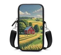 HETVBNS Country Farm Cell Phone Bag with Detachable Strap, Aesthetic Mini Sling Bag Small Crossbody Bag for Phone